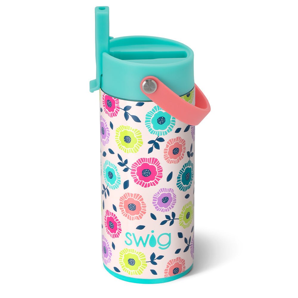 Slim Water Bottle Pink Daisy